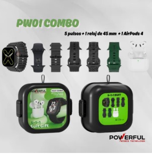 Miniatura 4 de Combo CPW01 RELOJ 45M+ AIRPODS 4 + 5 PUL